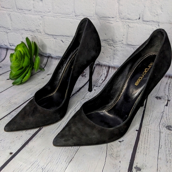 SERGIO ROSSI Suede Heels - Picture 3 of 17